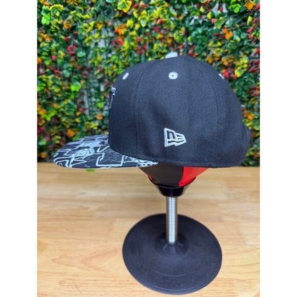 Brooklyn Nets NBA Hardwood Classic New Era 9Fifty Snapback Hat Black White‎ EUC - Picture 4 of 11